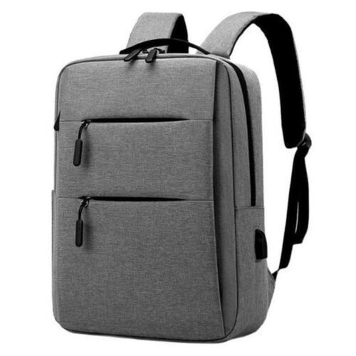 Sports Double Zipper Backpack -Grey