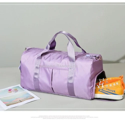 Designer gym bag - purple