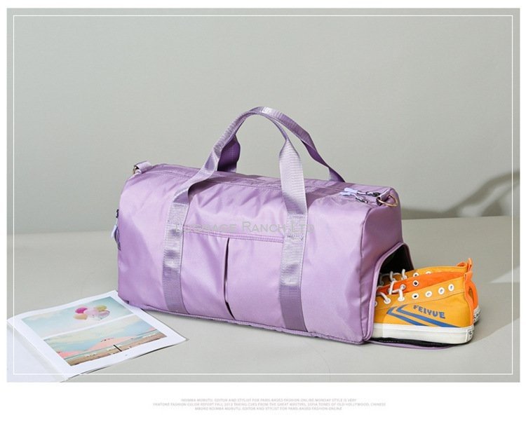 Designer gym bag - purple