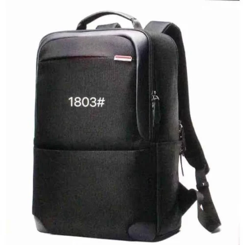 OMAYA SMOOTH DESIGNER BACKPACK - BLACK