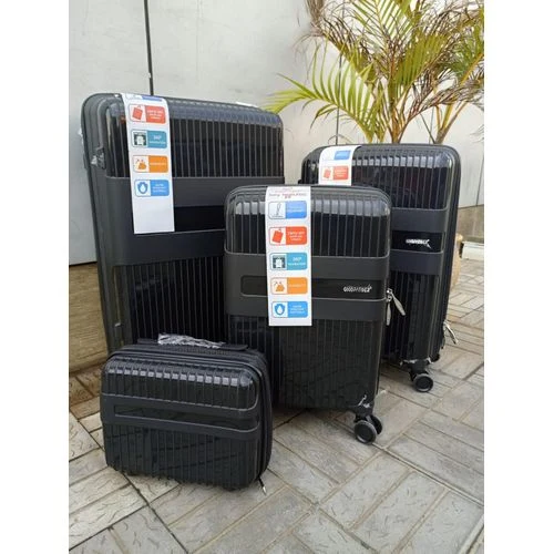 4 in 1 suitcase set - silver black