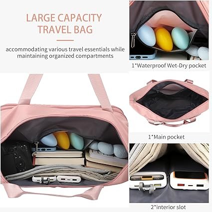 Double Layer Expandable Duffle bag with 4 wheels - Image 4
