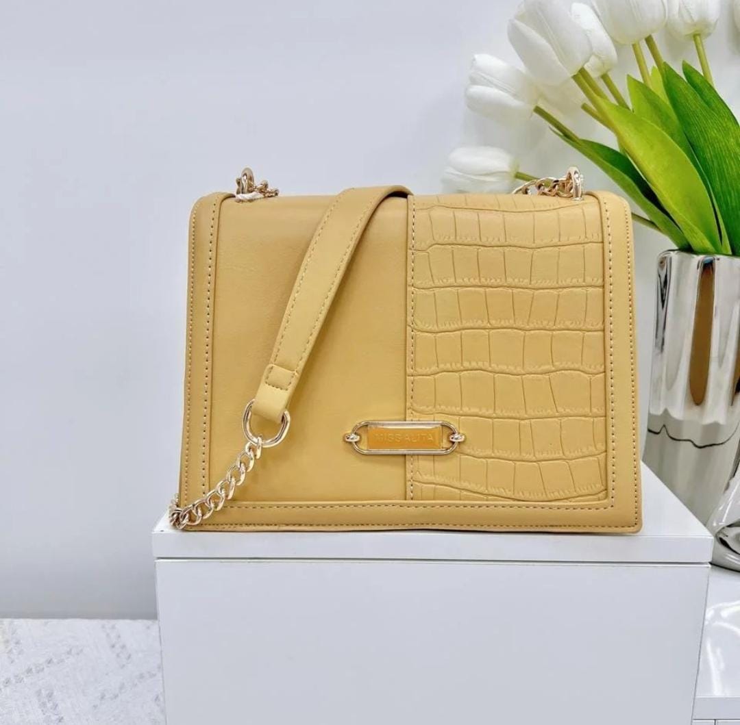 Designer crossbody Bag - Yellow