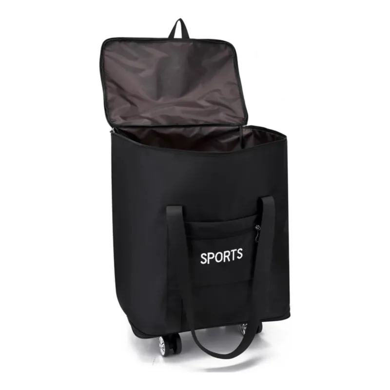 Sports Expandable/Foldable/Collapsible Duffel Bag- Blue - Image 5