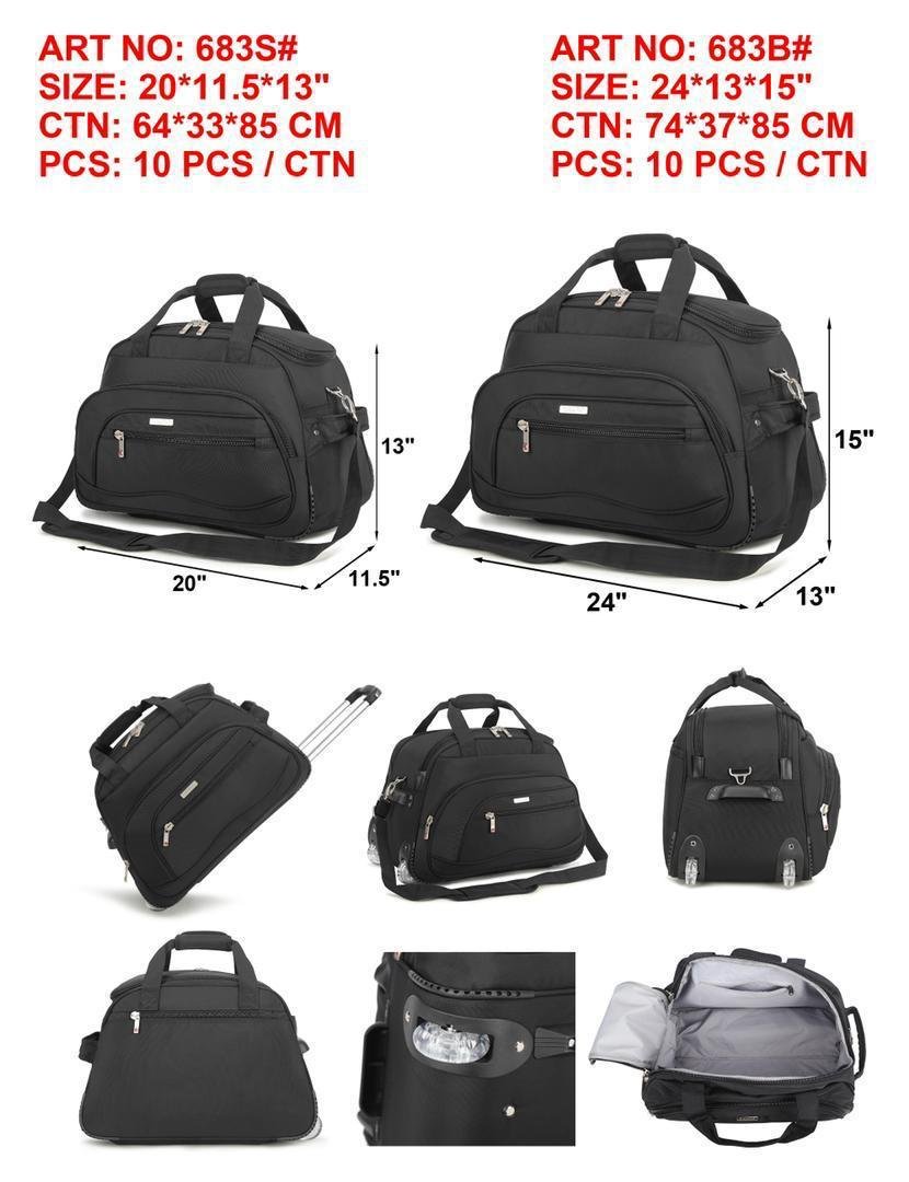 Omaya Compact Rolling Travel Duffel Bag 683S# - Image 2