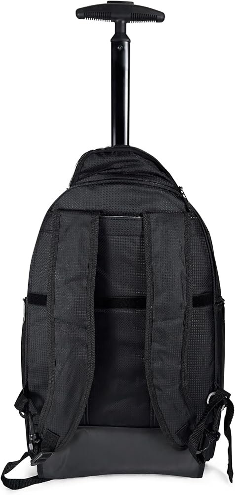 22 Inch Rolling Backpack with Wheels & Telescopic Handle | Convertible Travel Laptop Bag - Image 3