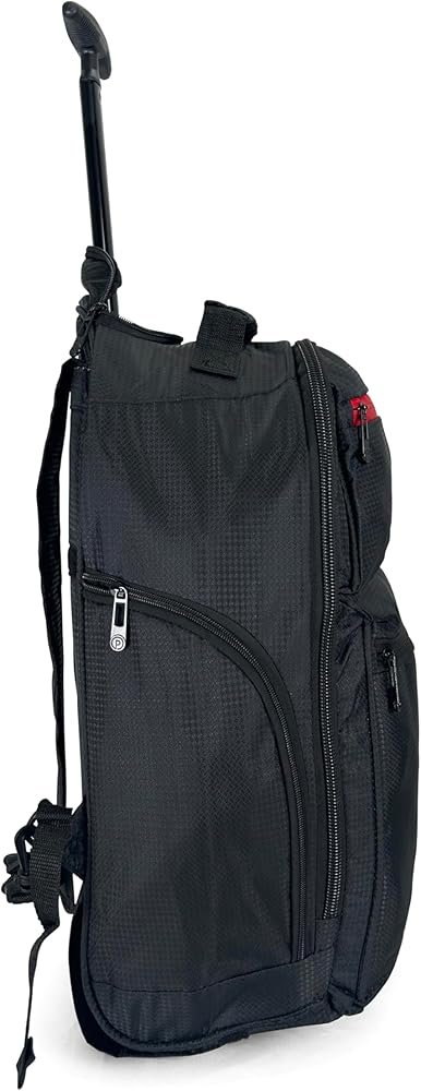 22 Inch Rolling Backpack with Wheels & Telescopic Handle | Convertible Travel Laptop Bag - Image 4