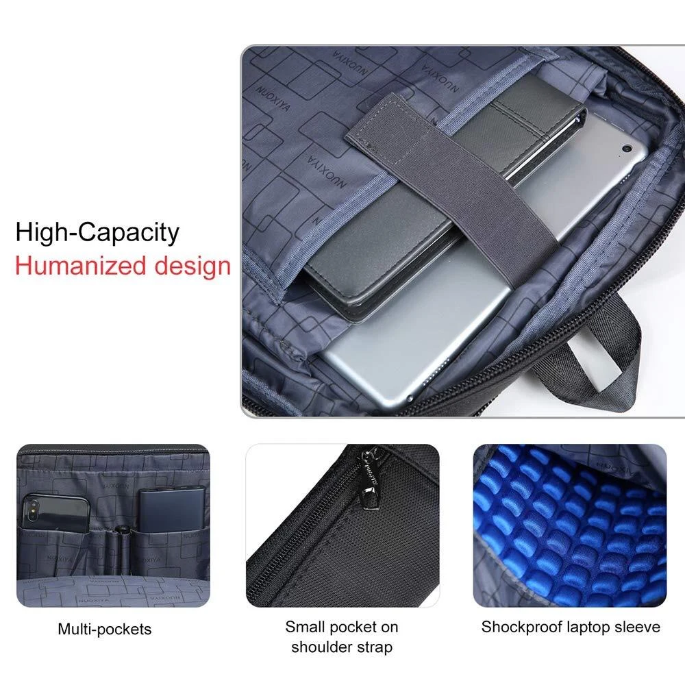 Black Nuoxiya 3 in 1 Convertible Laptop Bag – Premium Business, Travel & Office Companion - Image 3