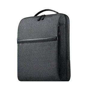 Slim Laptop Backpack in dark grey featuring a minimalist design, secure zip closure, dedicated laptop compartment and professional business-ready appearance