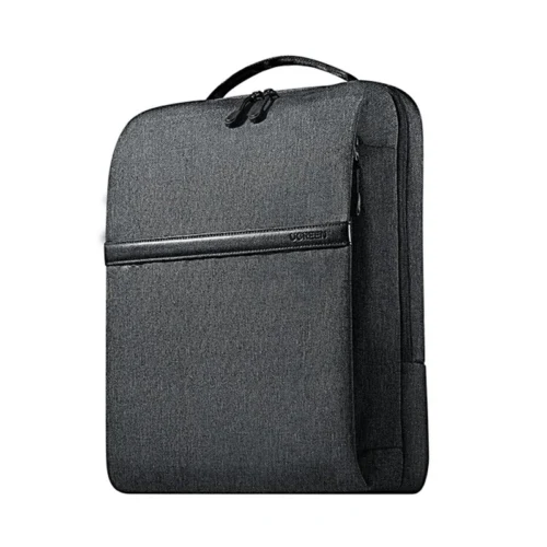 Slim Laptop Backpack in dark grey featuring a minimalist design, secure zip closure, dedicated laptop compartment and professional business-ready appearance