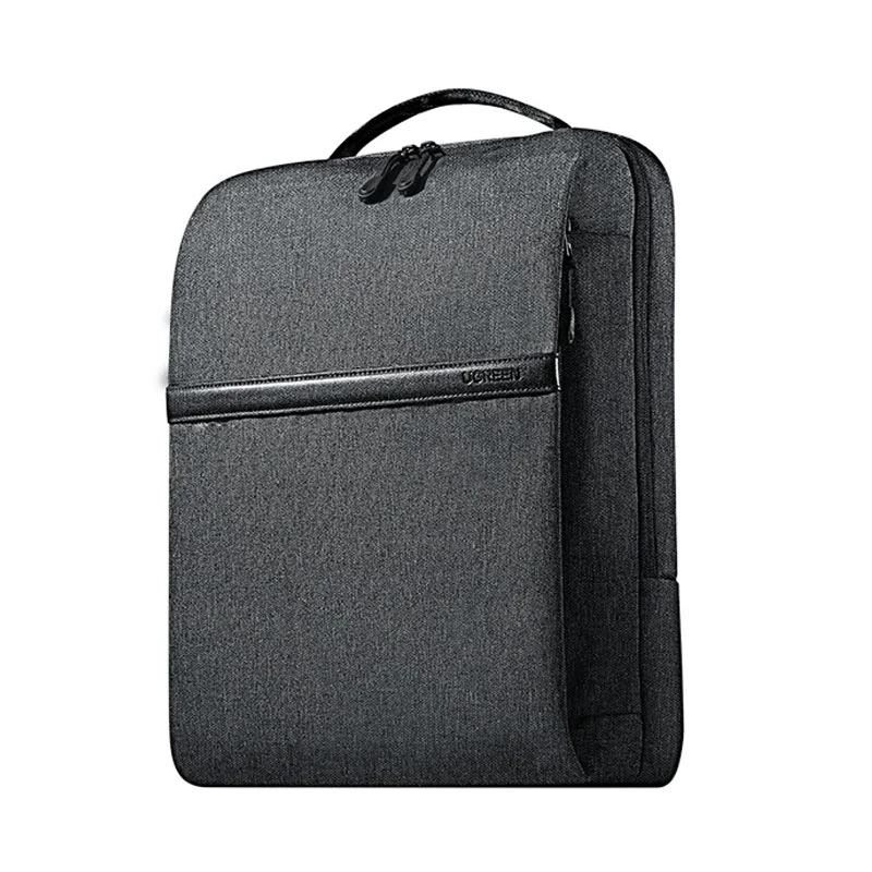 Slim Laptop Backpack in dark grey featuring a minimalist design, secure zip closure, dedicated laptop compartment and professional business-ready appearance