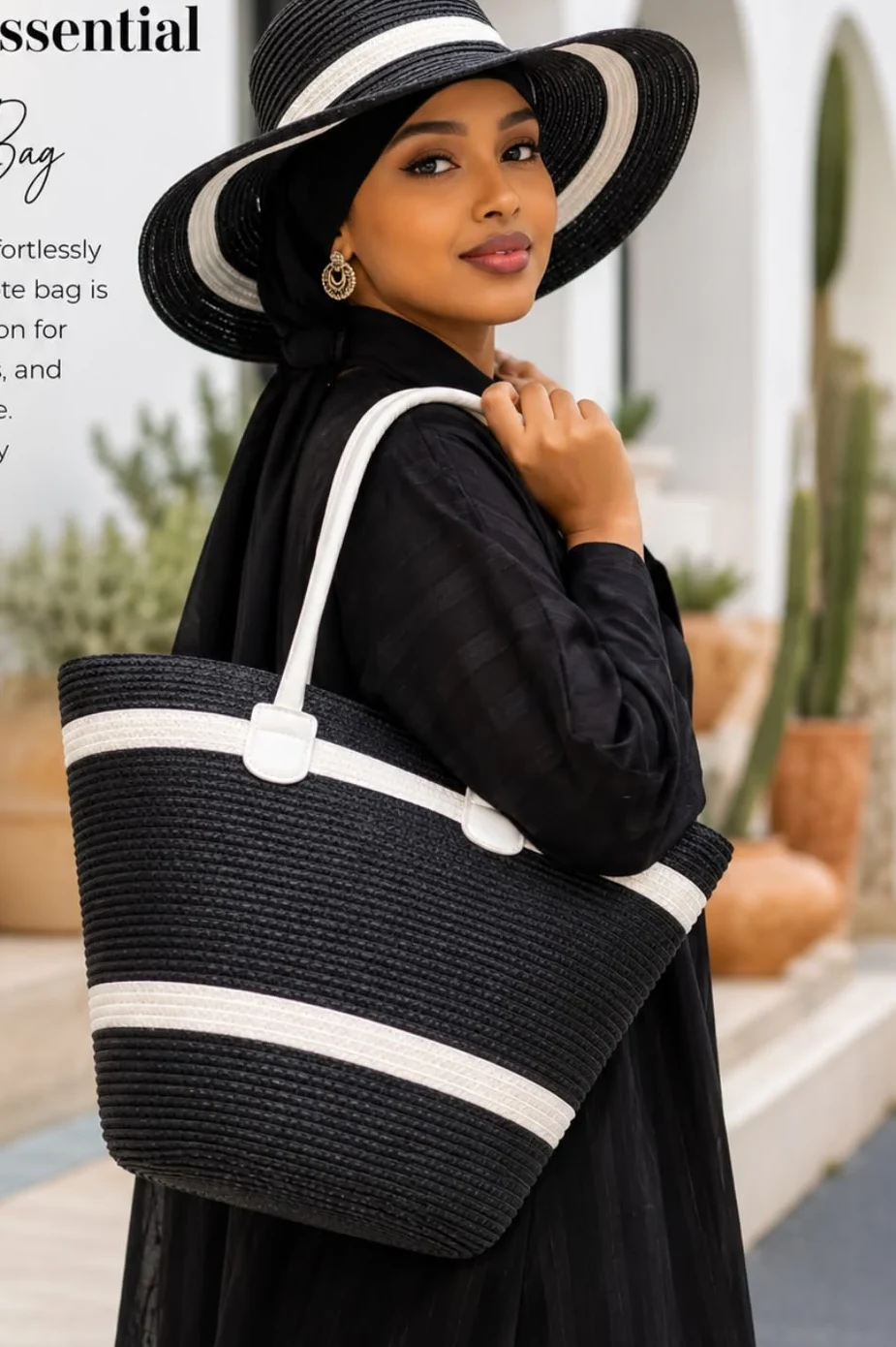 Striped Tote Bag Kenya in multiple colours for summer beach and everyday use