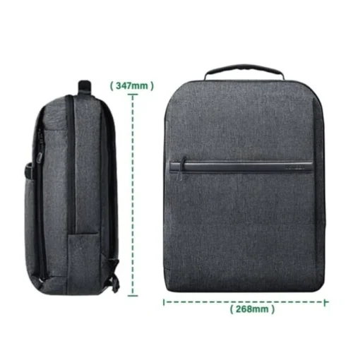 Ugreen MetroVault Slim Executive Backpack in grey with padded laptop compartment, water-resistant fabric, and lightweight design for professionals.